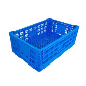 600*400*220 Mm Vented Small Plastic Folding Crates