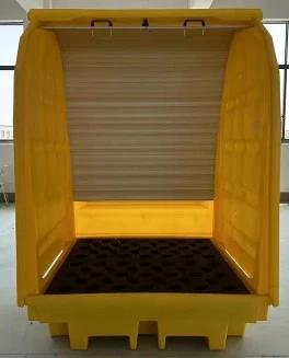 Hard Covered Spill Pallet For 4 X 205ltr Drums factory